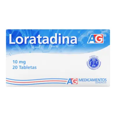 LORATADINA 10 MG 20 TABLETAS