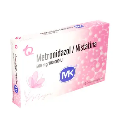 METRONIDAZOL 500 MG+NISTATINA 10 OVU