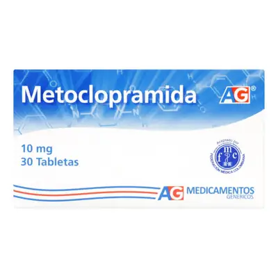 METOCLOPRAMIDA 10 MG 30 TABLETAS