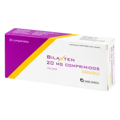 BILAXTEN 20 MG 20 COMP