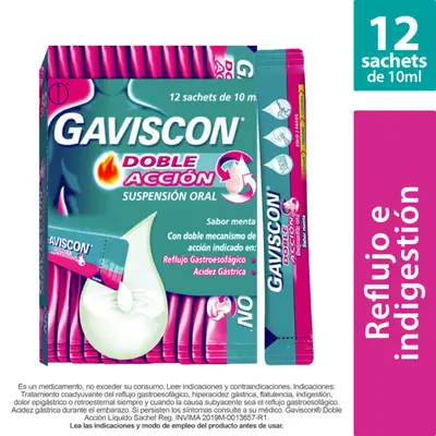 GAVISCON DOBLE ACCION SUSP. 10ML