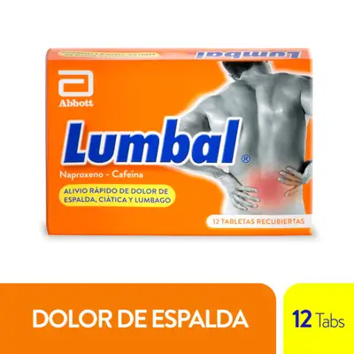LUMBAL 12 TABLETAS