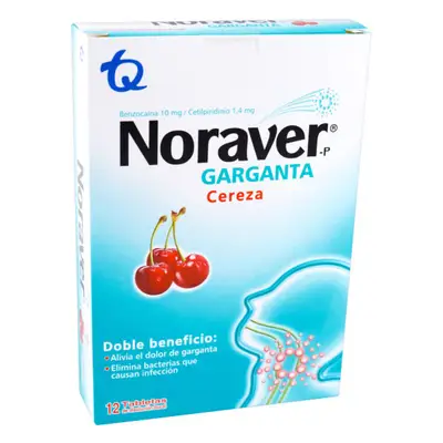 NORAVER PASTILLAS CEREZA 12 TBS