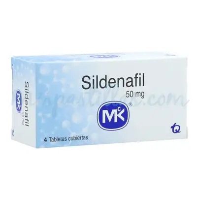 SILDENAFIL 50 MG TBS MK CJA X 4 UND
