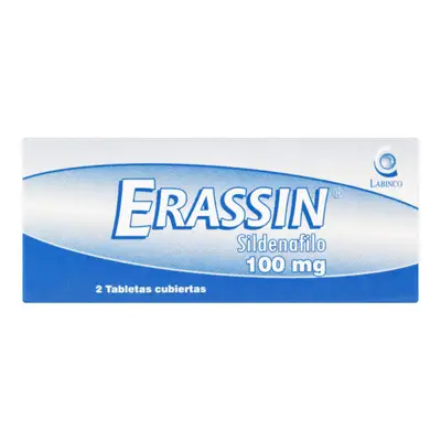 ERASSIN 100 MG 2 TABLETAS