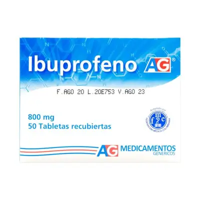 IBUPROFENO 800 MG 50 TABLETAS