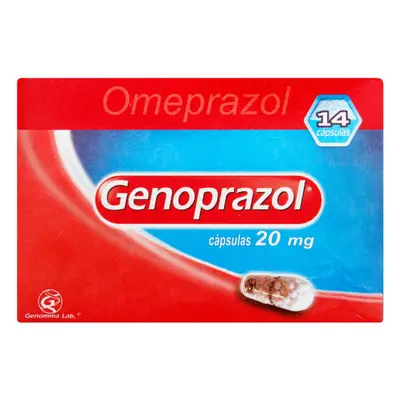 GENOPRAZOL 20 MG 14 CAPSULAS