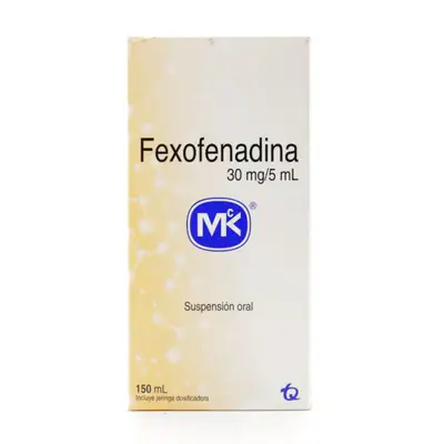 FEXOFENADINA 30Mg/5ML JARABE 150 ML