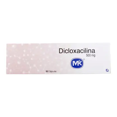 DICLOXACILINA 500 MG 50 CAPSULAS