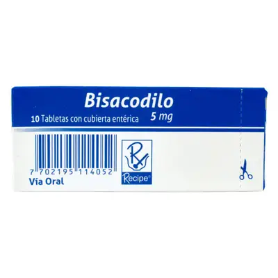 BISACODILO 5 MG 10 TABLETAS