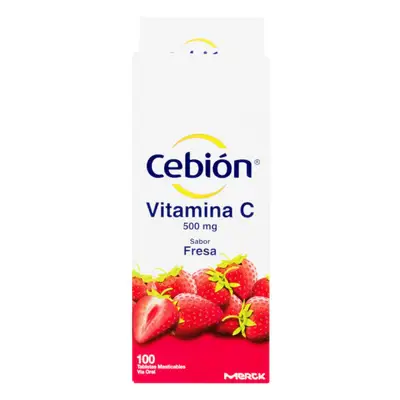 CEBION MASTICABLE FRESA 100 TABLETAS