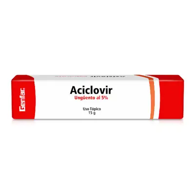 ACICLOVIR UNGUENTO TOPICO 15 GR