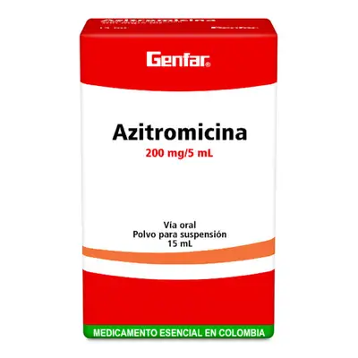 AZITROMICINA 200 MG SUSPENSION 15 ML