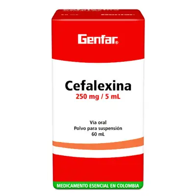CEFALEXINA 250 MG SUSPENSION 60 ML