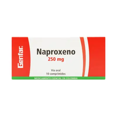 NAPROXENO 250 MG 10 CAPSULAS