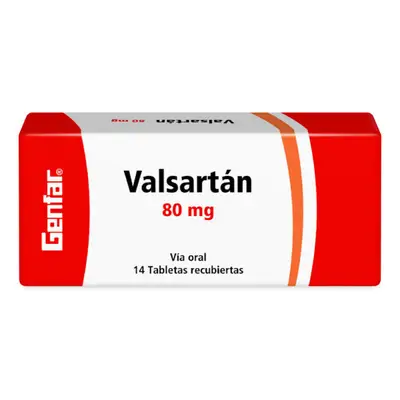 VALSARTAN 80 MG 14 TABLETAS