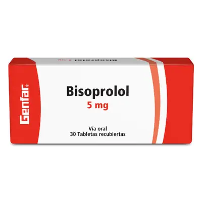 BISOPROLOL 5 MG 30 TABLETAS