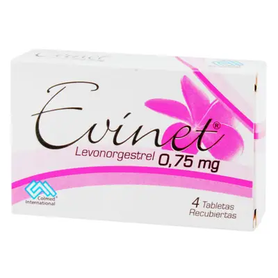 EVINET 0.75 MG 4 TABLETAS