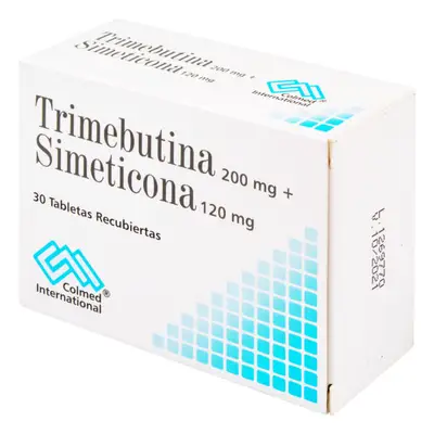 TRIMEBUTINA SIMETICON.200/120MG 30TBS