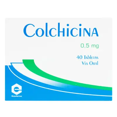COLCHICINA 0.5 MG 40 TABLETAS