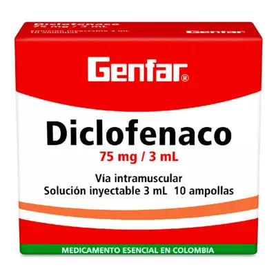 DICLOFENACO 75 MG 10 AMPOLLAS