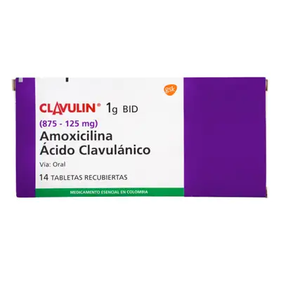 CLAVULIN 1 GR 14 TABLETAS (3%+)(A)(PAE)