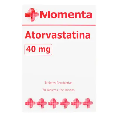 ATORVASTATINA 40 MG 30 TBS MOMENTA
