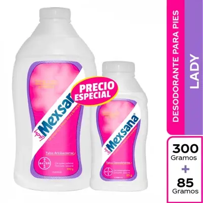 TALCO.MEXSANA LADY 300 GR + FCO 85 GRS OFERTA