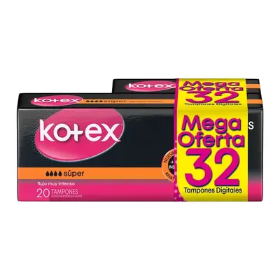 TAMP.KOTEX EV.DIG.SUPER 20 + 12 UDS OFE