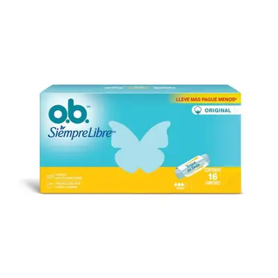 TAMPON OB SIEMPRE LIBRE ORIG SUPER CJA X 16