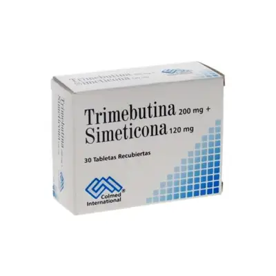 TRIMEBUTINA SIMETICONA 200/120MG PC CJA X 30