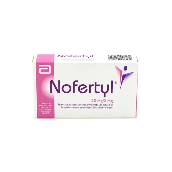 NOFERTYL 50 MG/5 MG AMPOLLA 1 ML