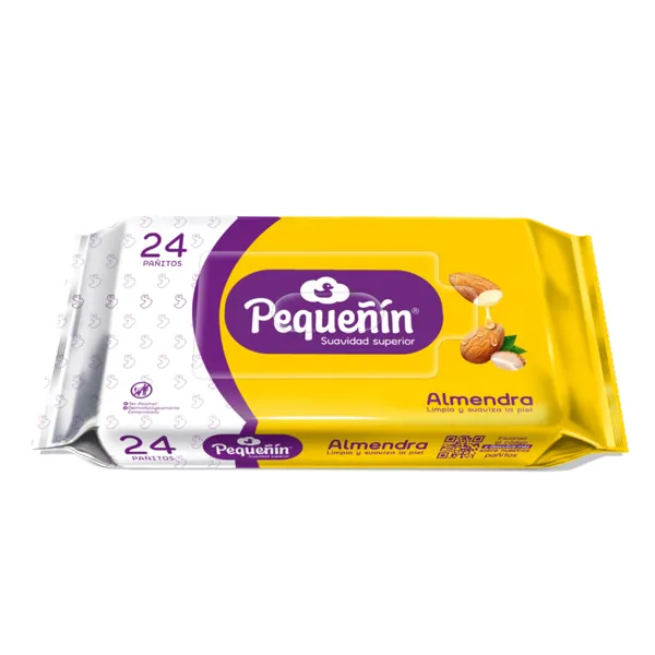 PANITOS HUMEDOS PEEQUENIN ALMENDRA 24 UNDS