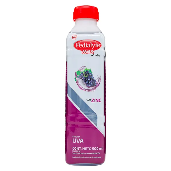 PEDIALYTE MAX ZINC 60 UVA 500 ML