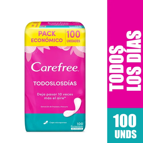 PROT.CAREFREE TODOS LOS DIAS 100 UND S.P.