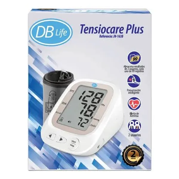 TENSIOMETRO DIGITAL DB LIFE TENSIOCARE PLUS